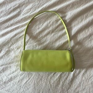 Reformation Lime Green Simona Cylinder Bag